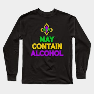May Contain Alcohol Mardi Gras 2022 Long Sleeve T-Shirt